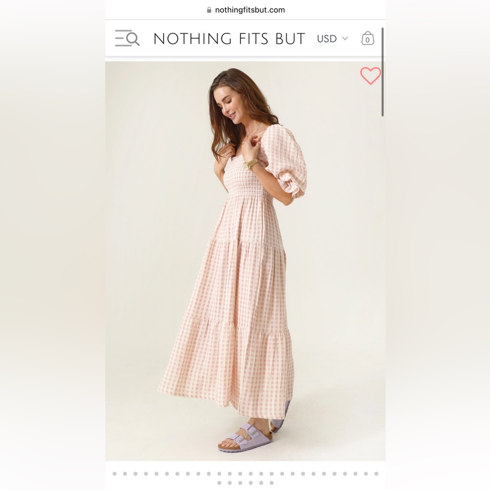 Nothing Fits But gingham dress